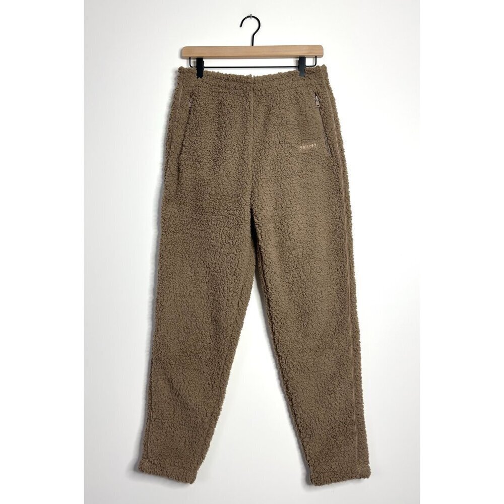 Skims Teddy Joggers Sherpa Lounge Pants In Tigers Eye